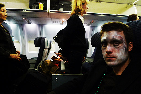 Taylor Davidson, Flight from Houston to San Francisco